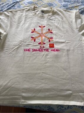 Icy McDonald's 'The Sweetie Meal' Men’s Cream Graphic Tee